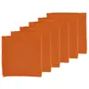 Image de Serviette de table - 6 pièces - lin et coton orange
