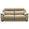 Image de Canapé 3 places avec 2 relax électriques en cuir beige
