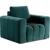 Image de Fauteuil 1 place en velours vert