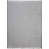 Image de Tapis rectangulaire en laine tressée écru et gris 140 x 200 cm