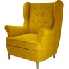 Image de Fauteuil 1 place tissu moutarde
