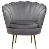 Image de Fauteuil en velours gris
