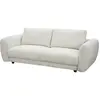 Image de Canapé droit 3 places en tissu beige