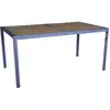 Image de Table de jardin en acier marron 160 x 90 x 75 cm