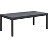 Image de Table à manger extensible en aluminium noir 320 x 105 x 76 cm