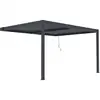 Image de Pergola bioclimatique en aluminium gris anthracite 390 x 300 x 218 cm