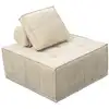 Image de Chauffeuse pour canapé modulable en tissu beige