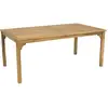 Image de Table à manger extensible en bois marron 240 x 100 x 74 cm