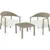 Image de Salon de jardin 2 places en acier taupe