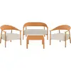 Image de Salon de jardin 4 places en acier