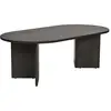 Image de Table basse en bois noir brillant 119 x 60 x 40 cm