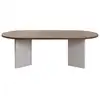 Image de Table basse en bois marron blanc 119 x 60 x 40 cm