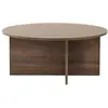 Image de Table basse en bois noyer 90 x 90 x 40 cm