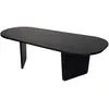 Image de Table basse en bois noir 130 x 65 x 40 cm