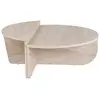Image de Table basse en bois beige 90 x 60 x 30 cm
