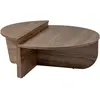 Image de Table basse en bois marron foncé 90 x 60 x 30 cm