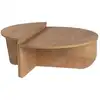 Image de Table basse en bois marron clair 90 x 60 x 30 cm
