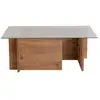 Image de Table basse en bois marron 105 x 65 x 40 cm