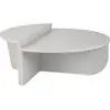 Image de Table basse en bois blanc 90 x 60 x 30 cm