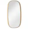 Image de Miroir ovale chêne 40x70cm