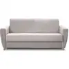 Image de Canapé convertible express 3 places en velours taupe