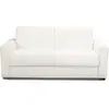 Image de Canapé convertible express 3 places en tissu bouclette écru