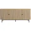 Image de Buffet 4 portes couleur chêne 168 cm