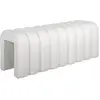 Image de Banc, bout de lit blanc contemporain tissu, design