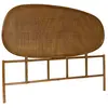 Image de Tête de lit organique en rotin foncé 140cm