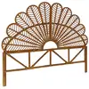 Image de Tête de lit en rotin foncé 140cm