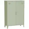 Image de Commode/armoire métal vert 2 espaces de rangement