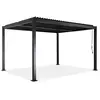 Image de Pergola bioclimatique aluminium et acier 4x3m noir