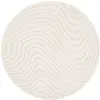 Image de Tapis rond intérieur motifs ondulations relief d160cm