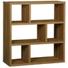 Image de Etagère asymétrique 6 compartiments, teinte manguier