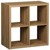 Image de Etagère bibliothèque 4 compartiments, effet manguier