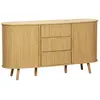 Image de Buffet scandinave 2 portes coulissantes, naturel