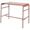 Image de Table haute de jardin métal 4 places, terracotta