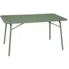 Image de Table de jardin pliante métal 6 places, vert