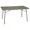 Image de Table de jardin pliante métal 6 places, kaki