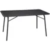 Image de Table de jardin pliante métal 6 places, anthracite