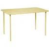 Image de Table de jardin métal 4 places, jaune