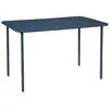 Image de Table de jardin métal 4 places, marine