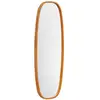 Image de Miroir rectangulaire en bois d'hévéa, bois clair, 120 cm