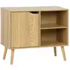 Image de Buffet de rangement effet frêne, 2 étagères