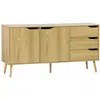 Image de Buffet de rangement scandinave effet frêne