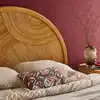 Image de Tête de lit en rotin naturel, bois clair, 140cm