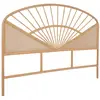 Image de Tête de lit en rotin naturel et cannage, bois clair, 160cm