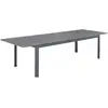 Image de Table de jardin anthracite extensible aluminium, 10 places