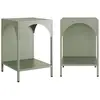 Image de Lot de 2 tables de chevet, tables d'appoint vert