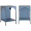 Image de Lot de 2 tables de chevet, tables d'appoint bleu pétrole